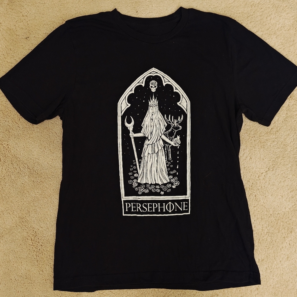 The Pretty Cult Persephone Oracle T-shirt w Front & Back Graphics.